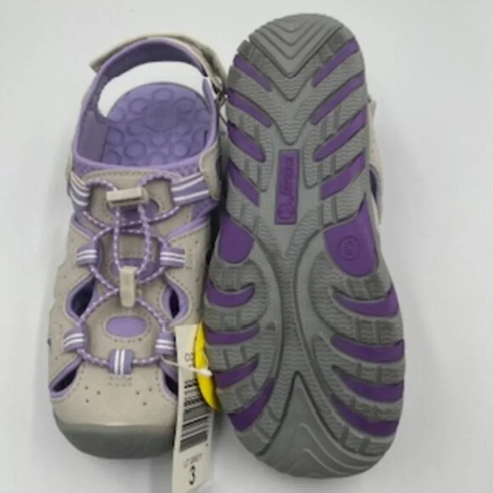 NEW Khombu Active Water Sport Closed Toe Sandals Water Shoes Girls Sz‎ 3 NWT